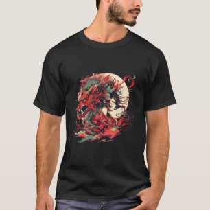 Traditioneller japanischer Inspirierter Drache- un T-Shirt