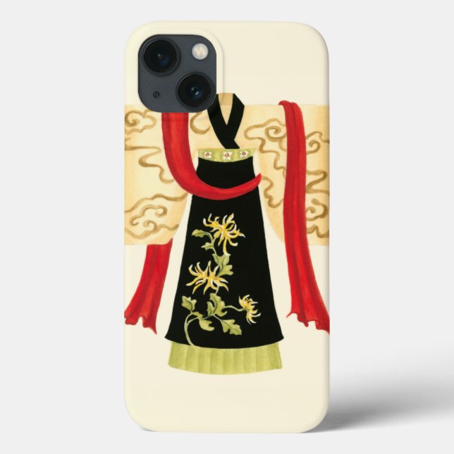 Traditioneller japanischer Kimono mit Blumendruck Case-Mate iPhone Hülle (Rückseite)