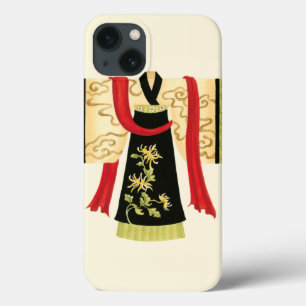 Traditioneller japanischer Kimono mit Blumendruck iPhone 13 Hülle