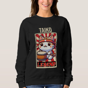 Traditioneller japanischer Taiko-Trum Sweatshirt
