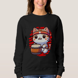 Traditioneller japanischer Taiko-Trum Sweatshirt