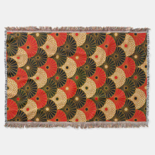 Traditioneller japanischer Vintage-Papierdruck Decke