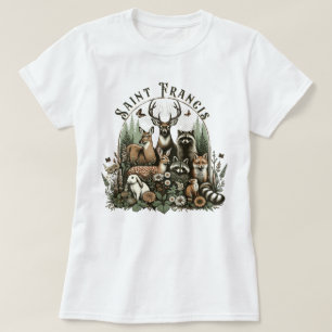 Traditioneller katholischer Heiliger Franziskus Bi T-Shirt