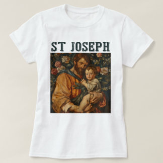 Traditioneller katholischer Heiliger Joseph und Ba T-Shirt