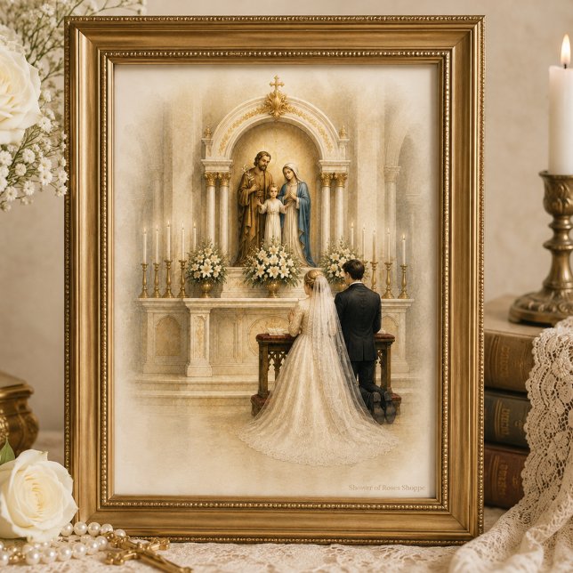 Traditioneller katholischer Hochzeitsschrein Braut (Von Creator hochgeladen)