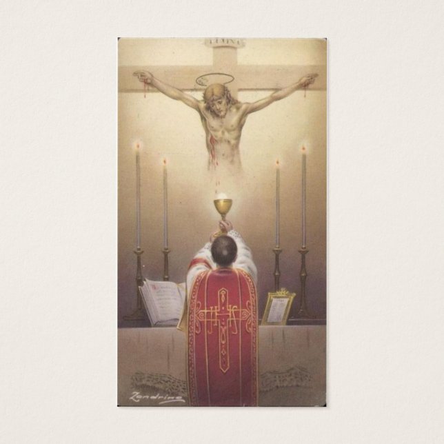 Traditioneller katholischer Priester Gebet Religiö (Vorderseite)