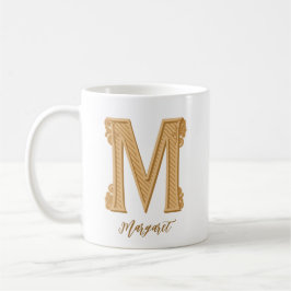 Traditioneller M Anfangsname Coffee Tasse