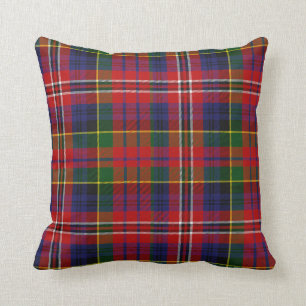 Traditioneller MacPhersontartan-kariertes Kissen
