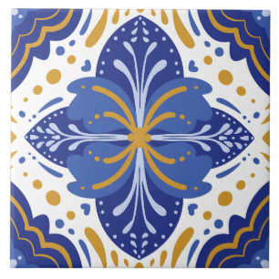 Traditioneller Mittelmeer Portugiesischer Azulejo Fliese