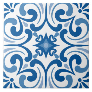 Traditioneller Mittelmeer Portugiesischer Azulejo Fliese