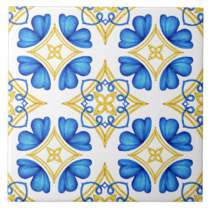 Traditioneller Mittelmeer Portugiesischer Azulejo Fliese
