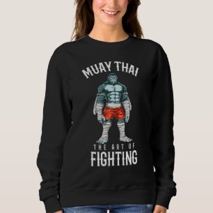 Traditioneller Muay Thai Gorilla Kämpfer Thai Box Sweatshirt