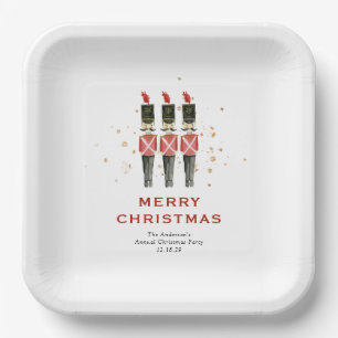 Traditioneller Nussknacker Weihnachten Pappteller