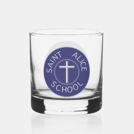 Traditioneller Patch der Saint Alice School Whiskyglas