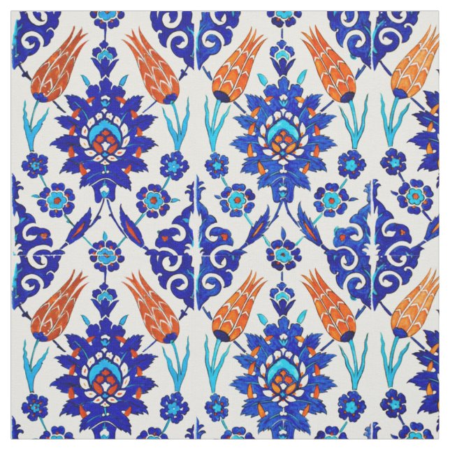 Traditioneller Portugiese Azulejo Stoff (Muster)