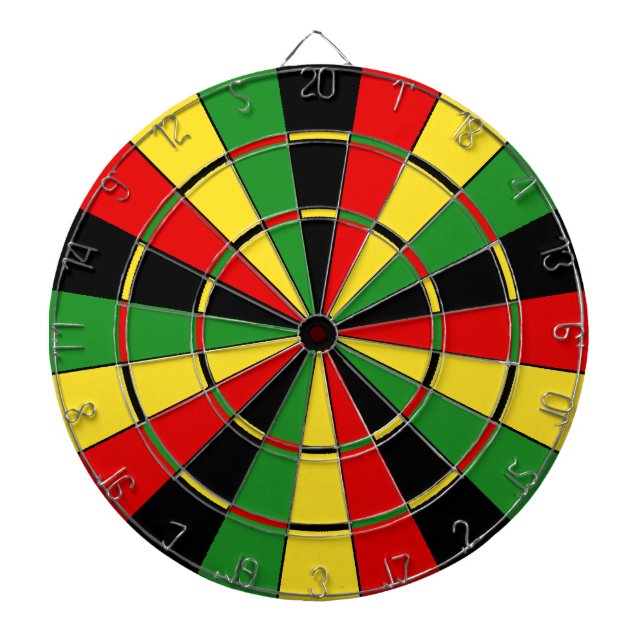 Traditioneller Rasta Dartboard Dartscheibe (vorne)