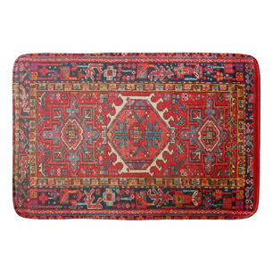 Traditioneller roter antiker orientalischer Perser Badematte