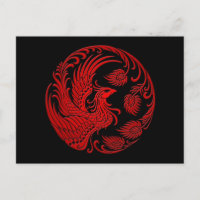 Traditioneller roter Phönix-Kreis