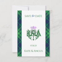 Traditioneller schottischer Tartan Border and This
