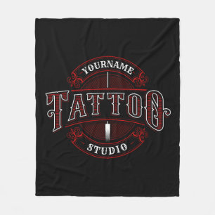 Traditioneller Stil ADD NAME Tattoo Studio Shop Fleecedecke
