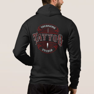 Traditioneller Stil ADD NAME Tattoo Studio Shop Hoodie