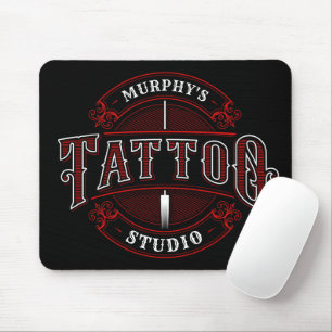 Traditioneller Stil ADD NAME Tattoo Studio Shop Mousepad