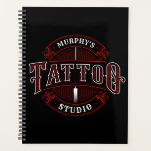 Traditioneller Stil ADD NAME Tattoo Studio Shop Planer