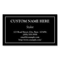 Traditioneller Stylist-magnetische Geschäfts-Karte
