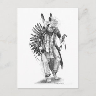 Traditioneller Tänzer Postkarte