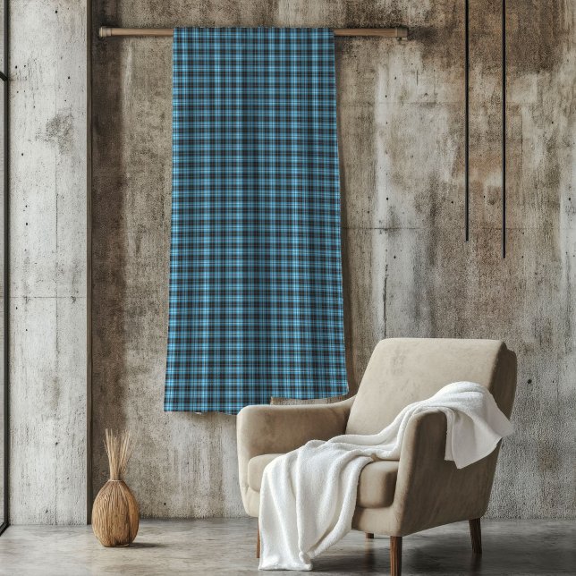 Traditioneller Tartan-Wirbel in fett blau für Mens Fleecedecke (Traditional Tartan Throw in Bold Blue For Man Gift Fleece Blanket)