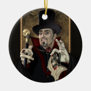 Traditioneller Vampire-personalisierte runde Keramikornament