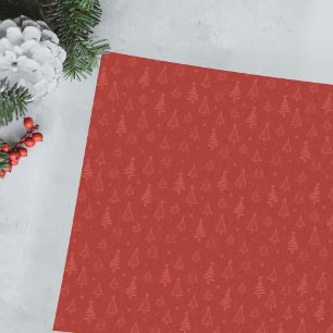 Traditioneller Weihnachtsbaum mit Sternen Seidenpapier