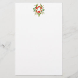 Traditioneller Weihnachtskranz Briefpapier