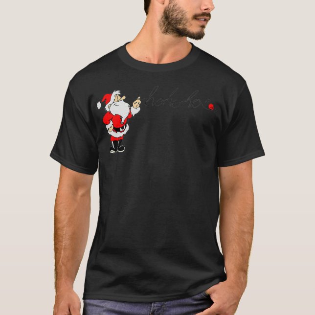 Traditioneller Weihnachtsmann HoHoHo Design Weihna T-Shirt (Vorderseite)