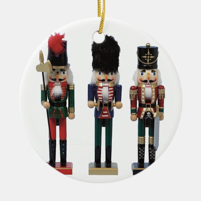 Traditioneller Weihnachtsnachtsknacker Keramik Ornament (Vorne)