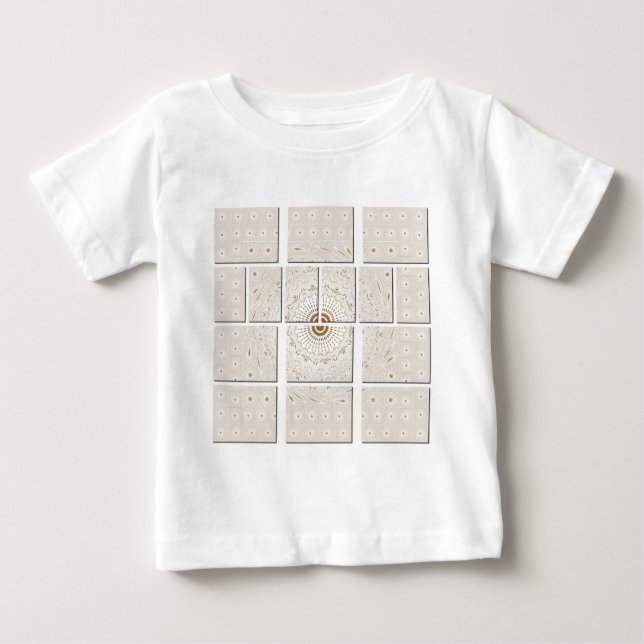 Traditionelles afrikanisches Motiv Mosaik Art Prin Baby T-shirt (Vorderseite)