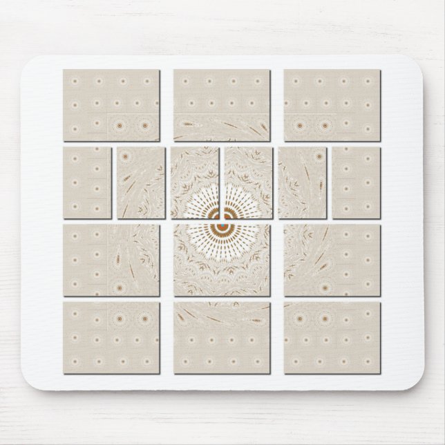 Traditionelles afrikanisches Motiv Mosaik Art Prin Mousepad (Vorne)