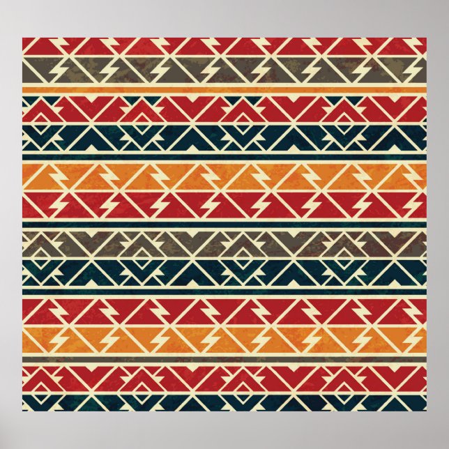 Traditionelles afrikanisches Muster Poster (Vorne)