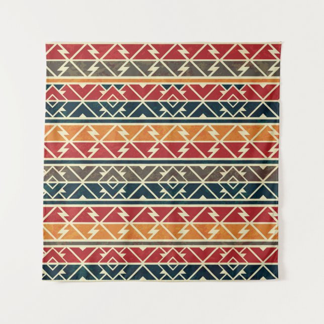Traditionelles afrikanisches Muster Wandteppich (Vorderseite)