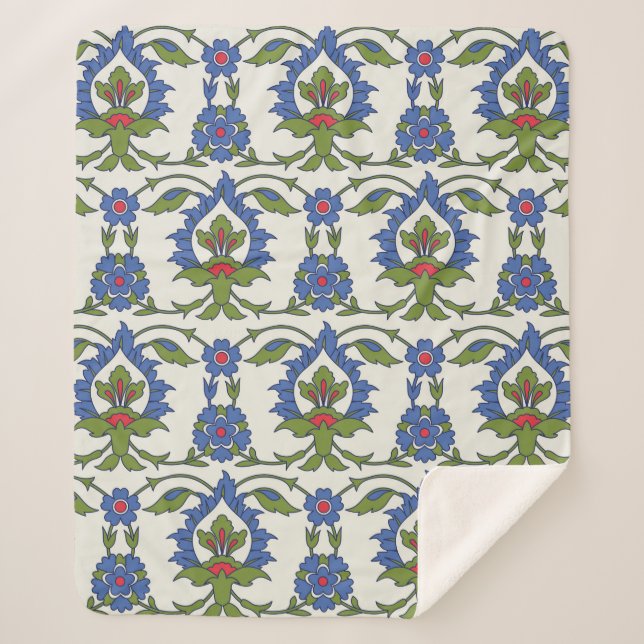 Traditionelles arabisches nahtloses Ornament. Türk Sherpadecke (Vorderseite)