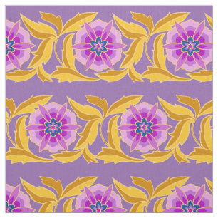 Traditionelles asiatisches Muster Sechs Blume Peta Stoff