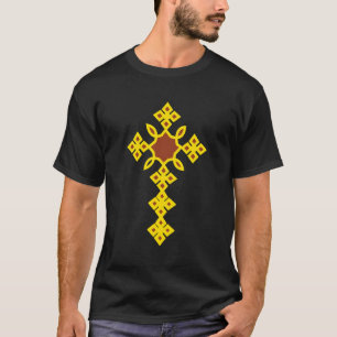 Traditionelles äthiopisches Kreuz T-Shirt