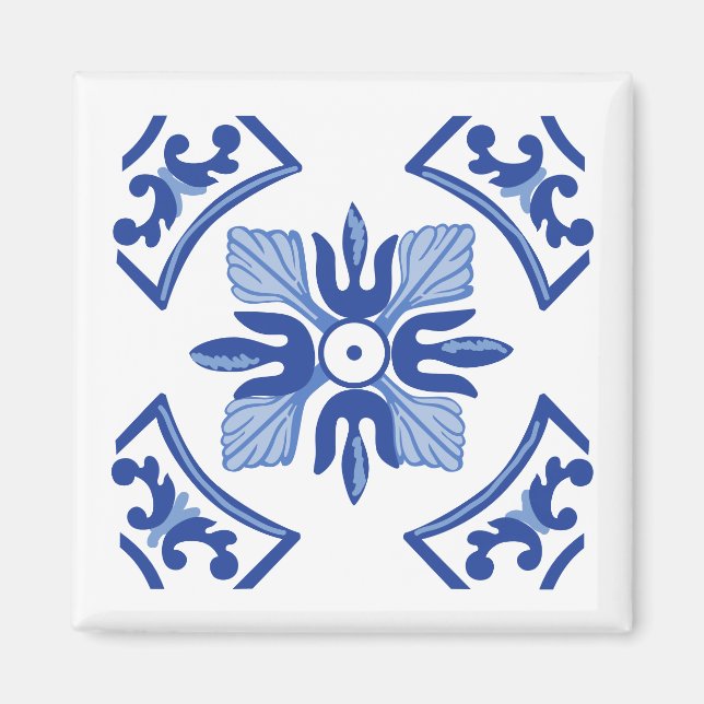 Traditionelles Azulejo Magnet (Vorne)