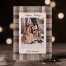 Traditionelles Beige-Karomuster Nostalgisches Tart