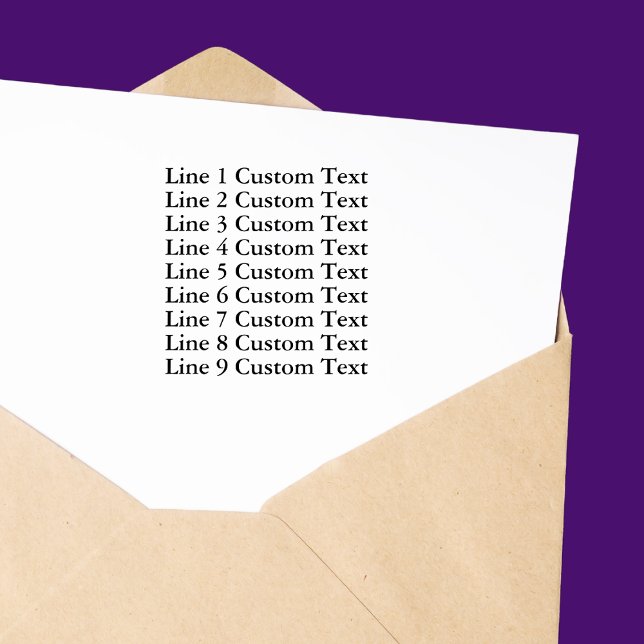 Traditionelles benutzerdefiniertes Geschäft 9 Zeil Permastempel (Von Creator hochgeladen)