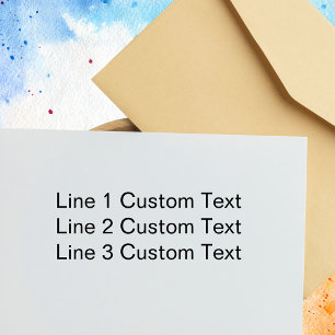 Traditionelles, benutzerdefiniertes Unternehmen 3  Permastempel