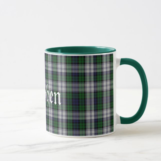 Traditionelles Black Watch Dress Tartan Kariert Tasse (Rechts)