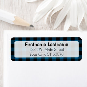 Traditionelles blaues Schwarzes Land Karo Karierte