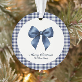 Traditionelles blaues Weihnachtsfest Ornament