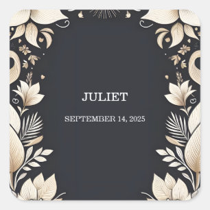 Traditionelles Brautparty zur Verlängerung der Ehe Quadratischer Aufkleber